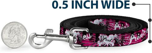 Buckle-Down Pet Leash - Punk Princess w/Piano Keys - 6 Feet Long - 1.5" Wide in Saudi Arabia