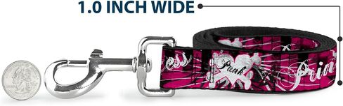 Buckle-Down Pet Leash - Punk Princess w/Piano Keys - 6 Feet Long - 1.5" Wide in Saudi Arabia