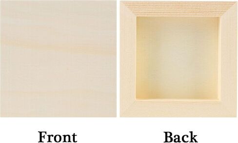 ADXCO 8 Pack Wood Panels 4 x 4 Inch Unfinished Wood Canvas Wooden Panel Boards for Painting, Pouring, Arts Use with Oils, Acrylics in Kuwait