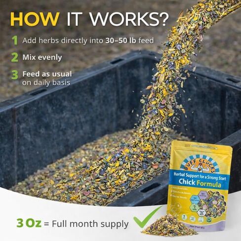 Buff Clucks Herbal Chicken Supplements Natural Poultry Herbs for Baby Chick in Kuwait