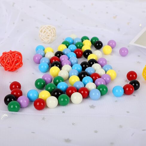 Game Replacement Balls, 80 Pieces Acrylic Colored Balls for Games-Board Games,Chinese Checkers Marbles,Aggravation Game,Marble Run Toy-14mm/8 Colors in Kuwait