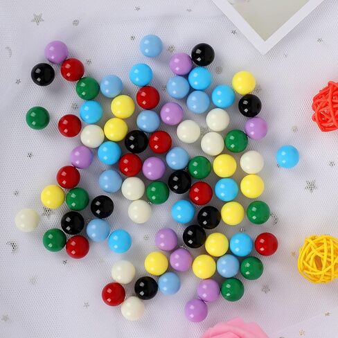 Game Replacement Balls, 80 Pieces Acrylic Colored Balls for Games-Board Games,Chinese Checkers Marbles,Aggravation Game,Marble Run Toy-14mm/8 Colors in Kuwait