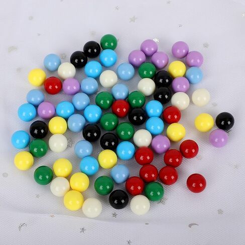 Game Replacement Balls, 80 Pieces Acrylic Colored Balls for Games-Board Games,Chinese Checkers Marbles,Aggravation Game,Marble Run Toy-14mm/8 Colors in Kuwait