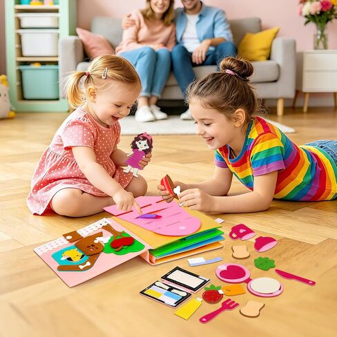 8 in 1 Montessori Busy Book Toddler 2-4 3-5 Girl Toys Boy Travel Toy in Saudi Arabia