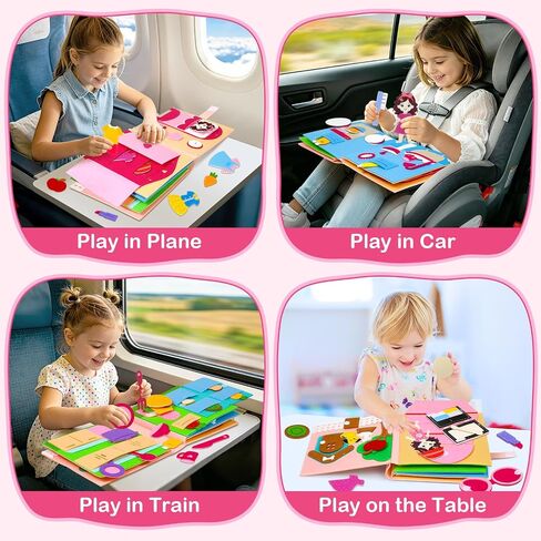 8 in 1 Montessori Busy Book Toddler 2-4 3-5 Girl Toys Boy Travel Toy in Saudi Arabia