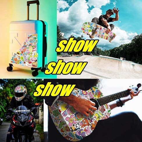 300 PCS Stickers Pack (50-850Pcs/Pack), Colorful VSCO Waterproof Stickers, Cute Aesthetic Stickers. Laptop, Water Bottle, Phone, Skateboard Stickers for Teens Girls Kids, Vinyl Sticker. in Kuwait