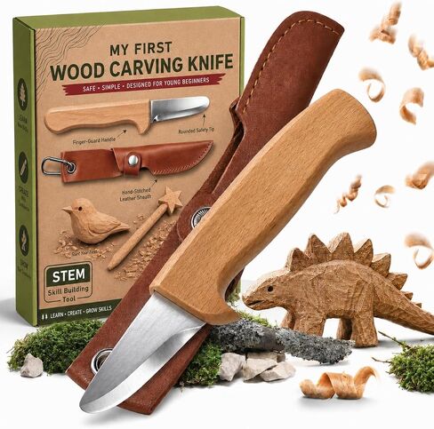 Whittling Knife for Kids, Safe Beginner Rounded Tip Wood Carving Knife in Saudi Arabia