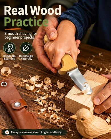 Whittling Knife for Kids, Safe Beginner Rounded Tip Wood Carving Knife in Saudi Arabia