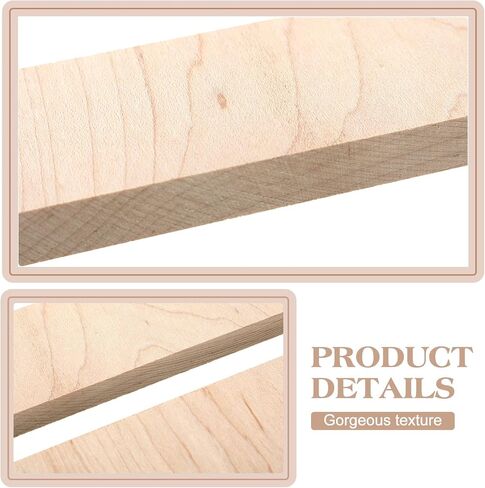 Chunful 4 Pcs Curly Maple Knife Handle Material in Kuwait