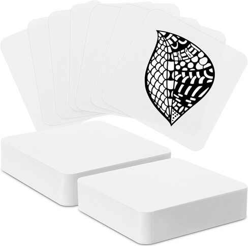 Dunzoom 50 Pcs Artist's Zen Tiles 3.5'' x 3.5'' for Artist Drawing in Kuwait