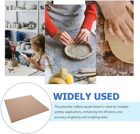 Pottery Wedging Board for Ceramic Artists, 30cm Fiberboard in Kuwait