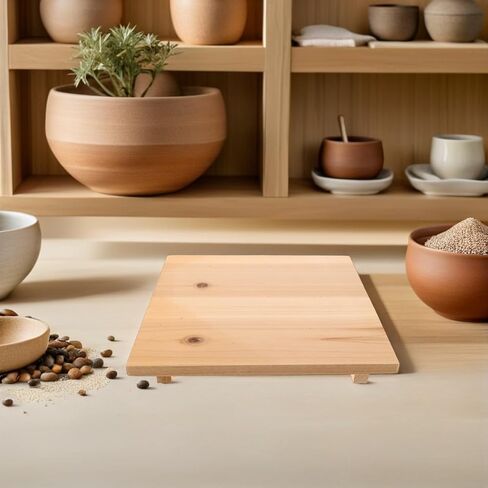 Wood Pottery Drying Board for Beginners and Hobbyists, Beige in Kuwait