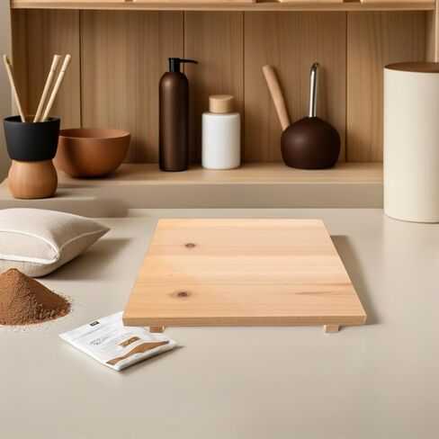 Wood Pottery Drying Board for Beginners and Hobbyists, Beige in Kuwait