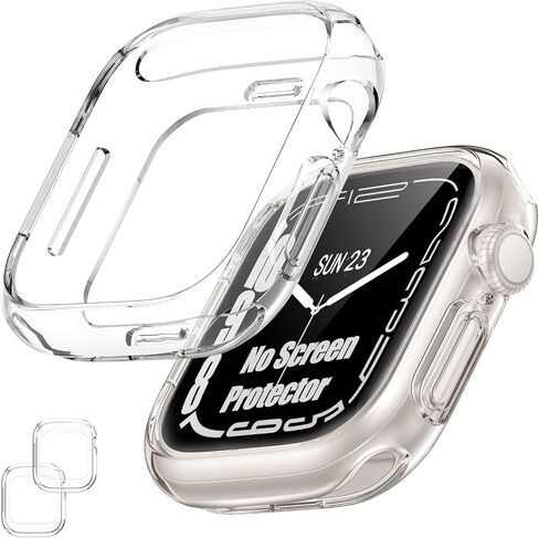 [2 Pack] Bumper Case for Apple Watch SE3/SE2/SE/Series 6/5/4 40mm, Gold in Saudi Arabia