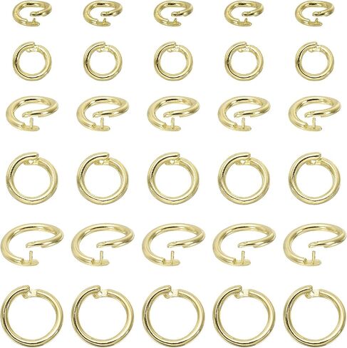 MECCANIXITY 20Pcs Locking Jump Rings 14mm Twist Clasp 4 Colors in Kuwait