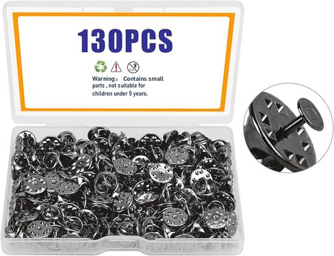 130 Set Pin Backs,Butterfly Clutch Tie Tacks Jewelry Pin Backings Clasp in Saudi Arabia