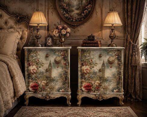 The Shabby Hummingbird Vintage Reverie Large Decoupage Paper, 21" x 29" in Kuwait