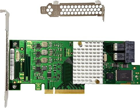 LSI 9207-8i بطاقة وحدة التحكم RAID 6Gbs SAS HBA P20 IT الوضع لـ ZFS FreeNAS unRAID RAID المتوسع بطاقة + 2*8087 كابل SATA in Kuwait
