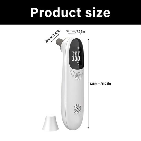 Pet Ear Thermometer for Dogs, Cats, and Livestock, Digital Ear Thermometers, Rechargeable, 1 Second Measurement, Noncontact, Veterinary Supplies in Saudi Arabia