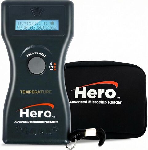 Hero Universal Microchip+Temperature Scanner for Pets & Livestock Bluetooth in Saudi Arabia