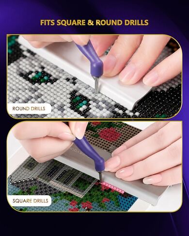 ForeverYoung Diamond Painting Aluminum Alignment Ruler, 2-Pack, 4 & 6 Inch in Saudi Arabia