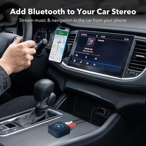 جهاز استقبال 1Mii B06S+ Bluetooth 5.2، ومحول صوت HiFi Bluetooth مع LDAC، وaptx HD وaptx منخفض الكمون، وصوت عالي الدقة طويل المدى مع التحكم في مستوى الصوت، ومخرجات 3.5 مم وRCA، إعداد سهل لنظام ستيريو منزلي in Kuwait