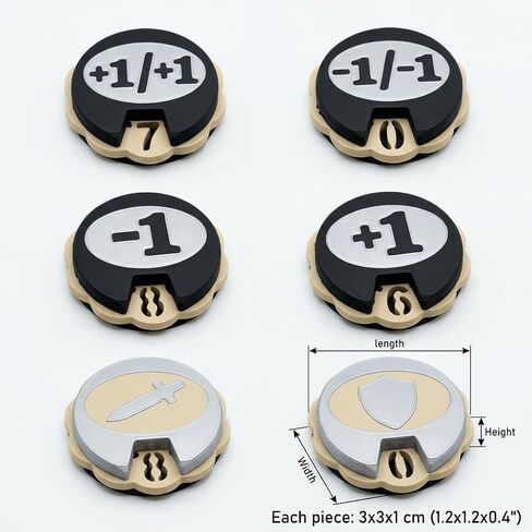 6/10 Pack MTG +1/+1 Counter & -1/-1 Spin Tokens, Single Sided 0-9 Hollow Out Number Trackers for MTG Commander EDH, TCG Card Game (10) in Saudi Arabia