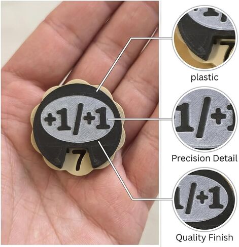 6/10 Pack MTG +1/+1 Counter & -1/-1 Spin Tokens, Single Sided 0-9 Hollow Out Number Trackers for MTG Commander EDH, TCG Card Game (10) in Saudi Arabia