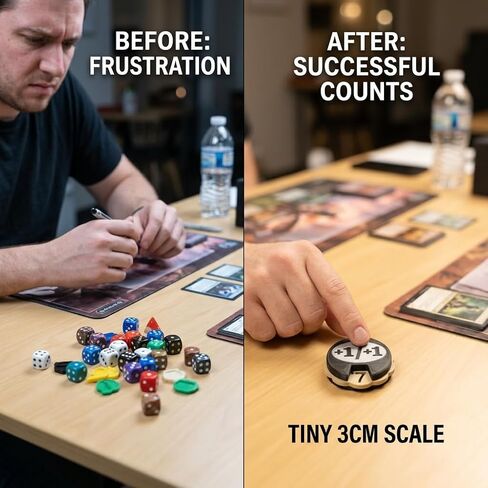 6/10 Pack MTG +1/+1 Counter & -1/-1 Spin Tokens, Single Sided 0-9 Hollow Out Number Trackers for MTG Commander EDH, TCG Card Game (10) in Saudi Arabia