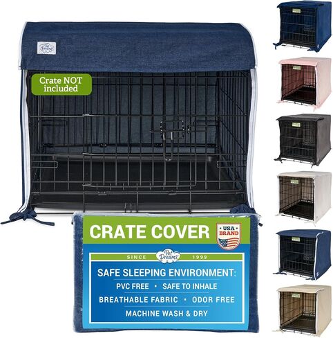 Pet Dreams Dog Crate Cover, Ivory, Small, 24" in Kuwait