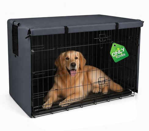 Pawise Dog Crate Cover,Heavy Duty Waterproof Wire Kennel Cover,Brown, 48 in in Saudi Arabia