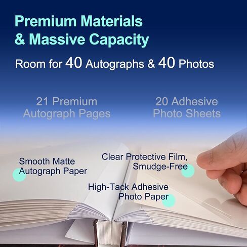Disney Autograph Book & Photo Album with Built-in Pen Holder (Pen Not Included) – 2-in-1 Character Signature Book for Disney World & Disneyland, Holds 40 Autographs & 40 Photos in Saudi Arabia