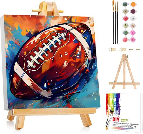 AUKELHJ Paint by Numbers Kit for Kids with Frame, Halloween Ghost, 8X8 inch in Kuwait