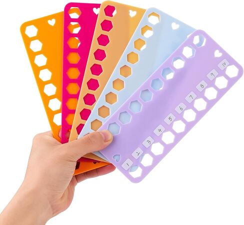 LOKUNN Embroidery Floss Organizer, 5 Color Plastic Floss Bobbin in Saudi Arabia