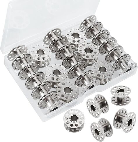 Metal Class 15 Sewing Machine Bobbins, 28 PCS, Universal Replacement Parts in Kuwait