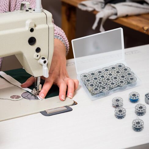 Metal Class 15 Sewing Machine Bobbins, 28 PCS, Universal Replacement Parts in Kuwait