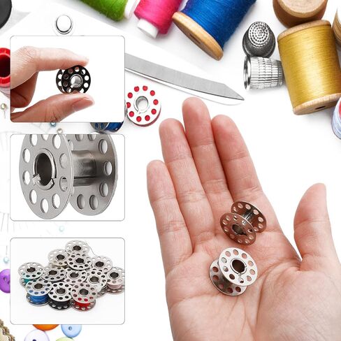 Metal Class 15 Sewing Machine Bobbins, 28 PCS, Universal Replacement Parts in Kuwait