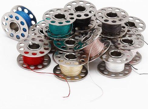Metal Class 15 Sewing Machine Bobbins, 28 PCS, Universal Replacement Parts in Kuwait