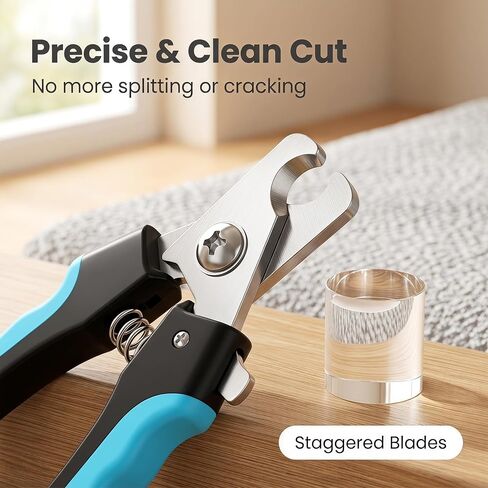 Pet Grooming Tools Kit for Dogs and Cats,4-in-One Home Pet Grooming Set,Includes Safety Scissors Set,Hair Removal Brush, Nail Clipper and File for Small Medium Large Dogs and Cats in Kuwait