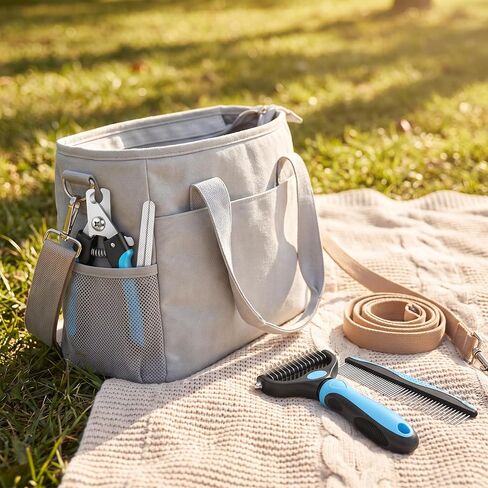 Pet Grooming Tools Kit for Dogs and Cats,4-in-One Home Pet Grooming Set,Includes Safety Scissors Set,Hair Removal Brush, Nail Clipper and File for Small Medium Large Dogs and Cats in Kuwait