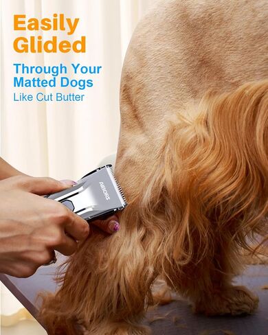 Dog Grooming Kit - Dog Clippers for Grooming Silver in Kuwait
