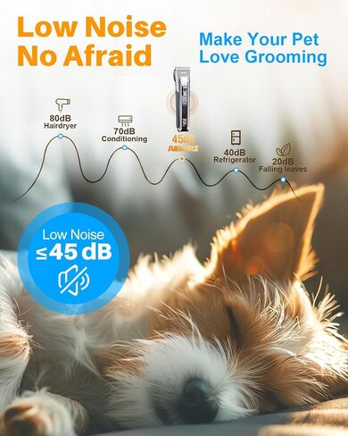 Dog Grooming Kit - Dog Clippers for Grooming Silver in Kuwait