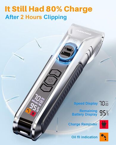 Dog Grooming Kit - Dog Clippers for Grooming Silver in Kuwait
