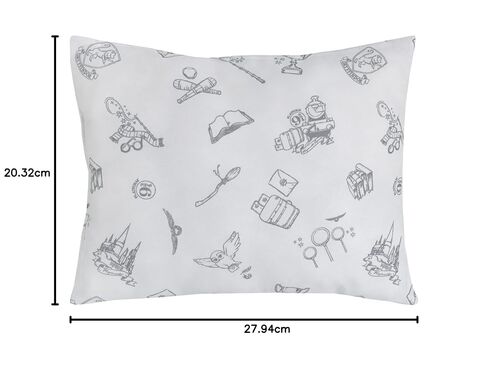Warner Brothers Harry Potter Magical Moments Grey and White Keepsake Pillow in Kuwait