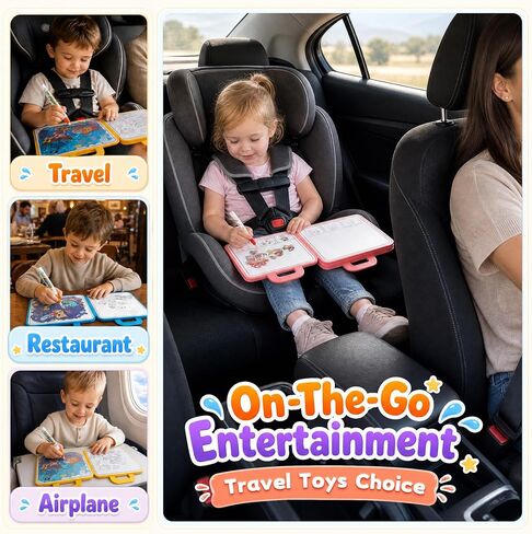Hollyhi 30 Pages Reusable Water Coloring Books, 3 Pack Travel Toy for Kids in Kuwait