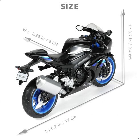 1:12 Die-cast Motorcycle Compatible for Suzuki GSX R1000 in Saudi Arabia