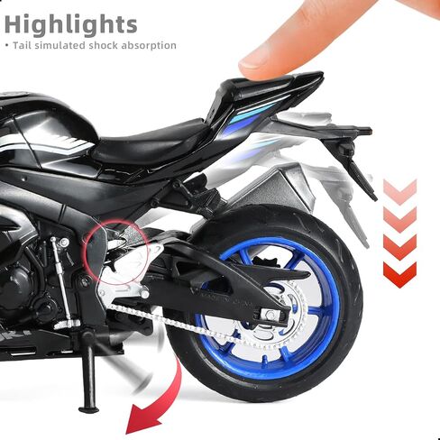 1:12 Die-cast Motorcycle Compatible for Suzuki GSX R1000 in Saudi Arabia