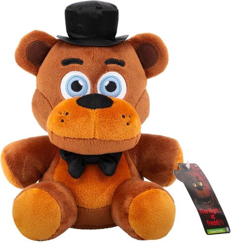 Jazwares Five Nights at Freddy’s Classic Freddy Plush - 8-Inch Stuffie with Soft Material and Glow-in-The-Dark Eyes in Kuwait