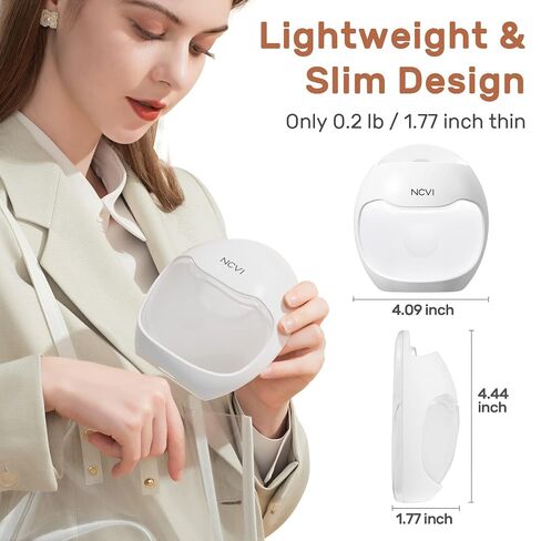 NCVI Breast Milk Collector, Milk Catcher, Breast Shells Protect Sore Nipples for Breastfeeding, Reusable Breastmilk Saver, Wearable Nursing Cups, Letdown Catch Discreet, BPA Free, 2.3oz/70ml, 1PIC in Saudi Arabia