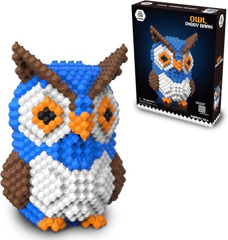 KADELE Owl Building Block Set, 548 Pieces, Adults Challenging STEM Block Decorations, Miniature 3D Educational Toys for Ages 16 and Above in Saudi Arabia